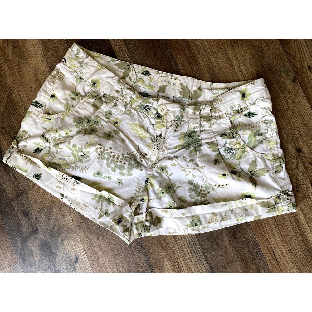 Old Maurices Cotton Low Rise Floral Cargo Shorts